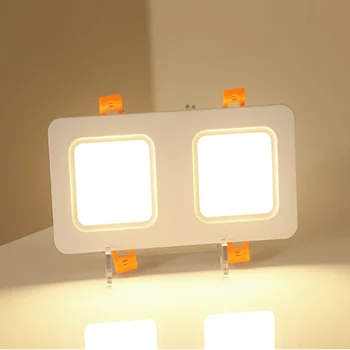 

Recessed Square LED Downlights 12W18W24W LED Ceiling Lamp AC85-265V Panel lights Warm/Cold White LED Spot Lights Indoor Lighting
