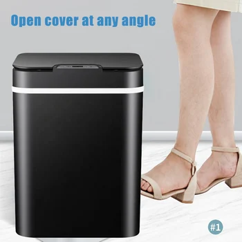 

Trash Can Garbage Touchless Automatic Stainless Steel for Home Kitchen Bedroom DTT88