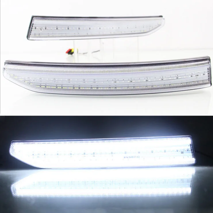 

Car Flashing led DRL daytime running light For 17year Volkswagen Santana Day Lights fog lamp hole cover function Signal light