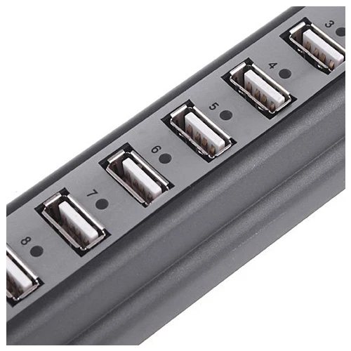 Высокоскоростной usb-концентратор 2,0 10 портов(черный