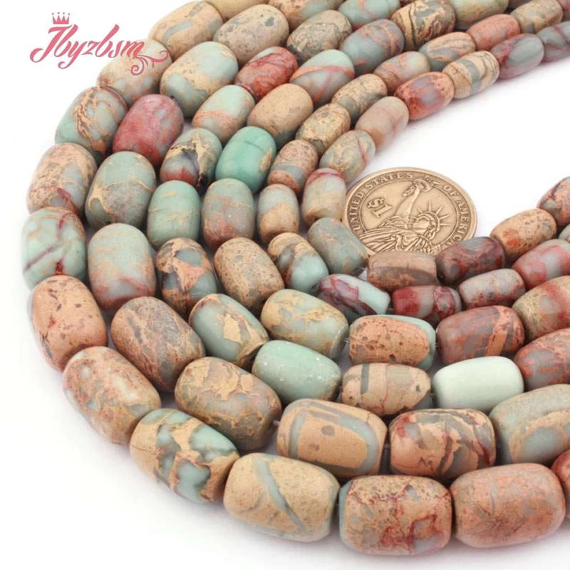 8x12,10x14,12x16mm Multicolor Column Shoushan Beads Loose Natural Stone Beads For DIY Necklace Bracelets Jewelry Making 15