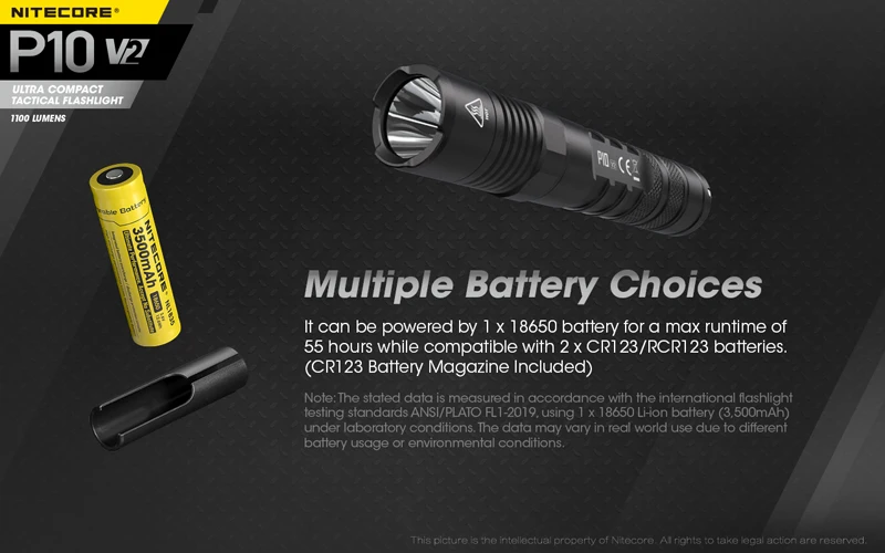 NITECORE P10 V2 LED Tactical Flashlight (18)