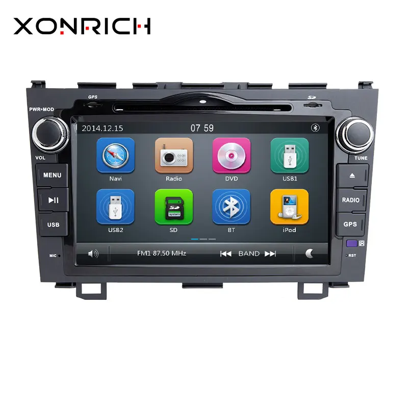 

2 din Car DVD Multimedia Player For Honda CRV 2007 2008 2009 2010 2011 GPS Navigation AutoRadio Head Unit stereo Audio DAB+ 3G