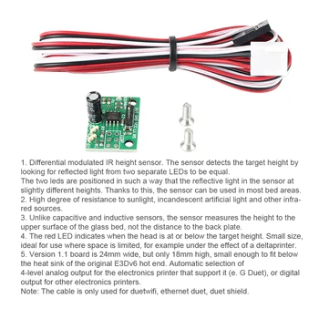 

PCB Shield IR V1.2 Accessories For BLV 3D Printer With Cables Duo WiFi Professional Electronics Mini Differential Height Sensor