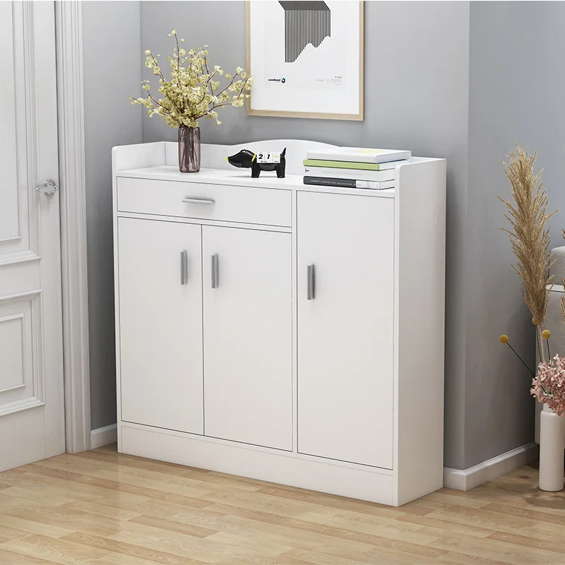

Shoe Cabinet Minimalist Modern Hall Cabinet Province Space Household Imitation Wood Simplicity Shoes Cabinet Doorway Multi-funct