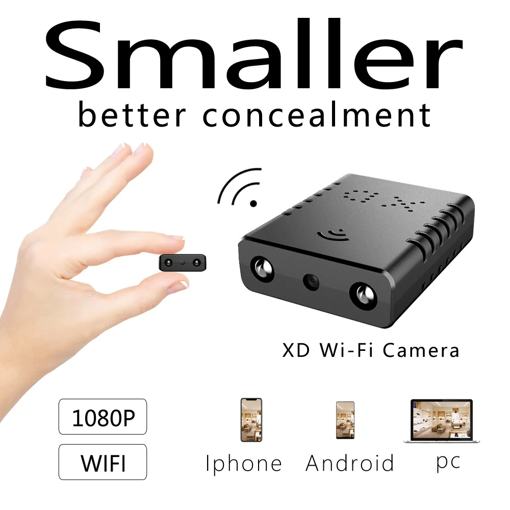 

The Newest HD1080P Mini Wifi Camera Infrared Night Vision Cam Surveillance IP/AP Camera Motion Detect Remote Max 128G
