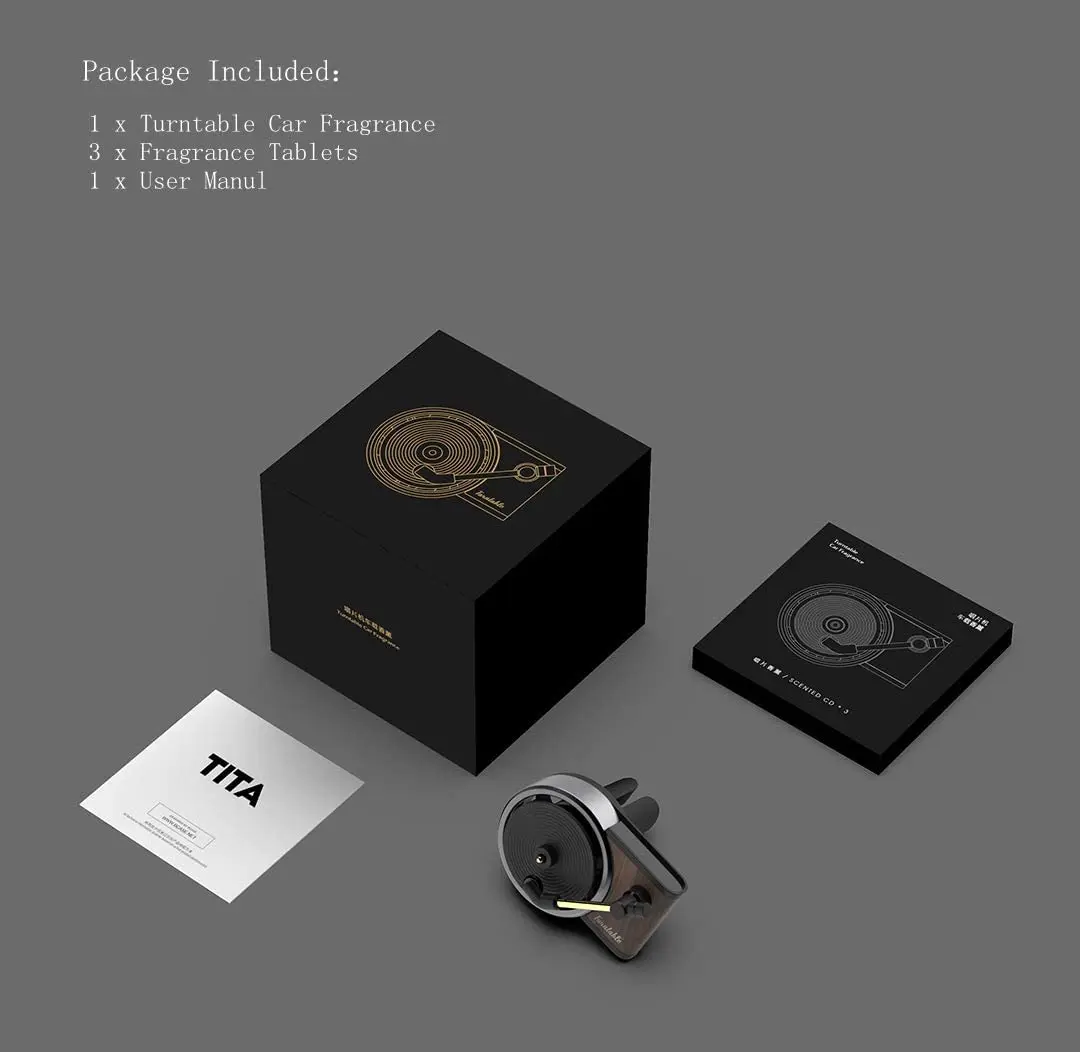 Turntable Phonograph Car Air Freshener