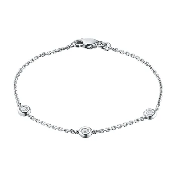 

White gold bracelet with diamonds