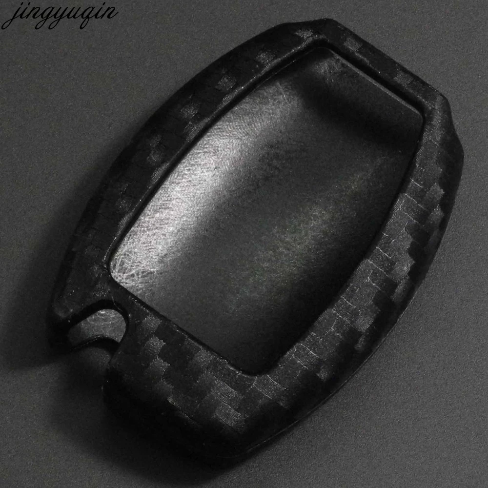 2/3 кнопки углеродный силиконовый чехол для ключей автомобиля Mercedes benz CLS CLA GL R SLK AMG A