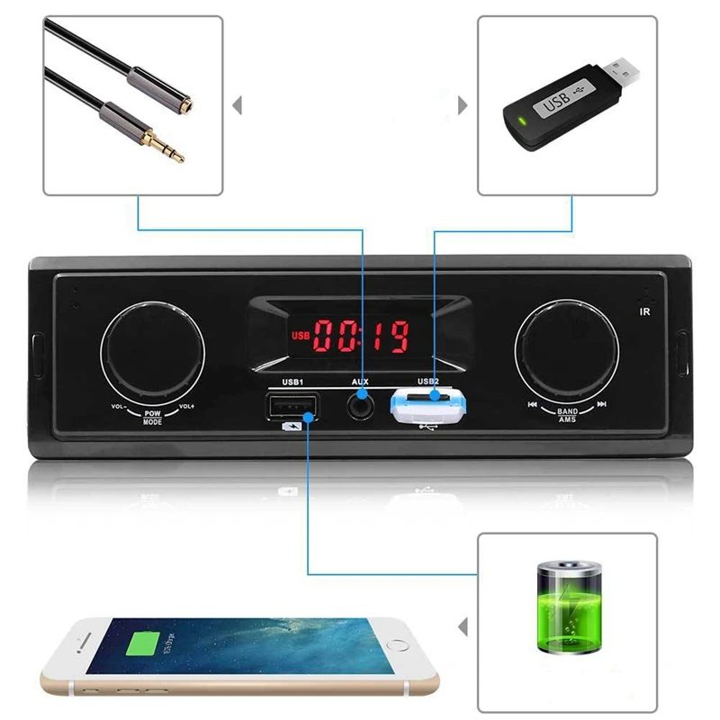 1 комплект Автомобильный MP3-плеер USB быстрая зарядка автомобильный fm-плеер