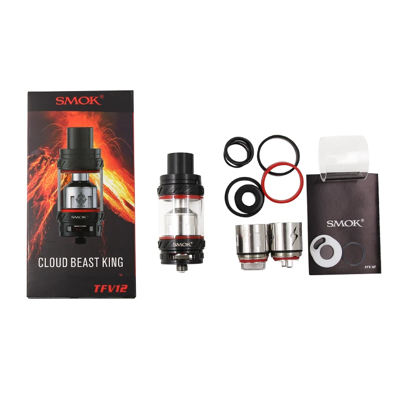 SMOK TFV12 бак 6 мл электронная сигарета Vape стеклянная трубка распылителя V 12X4 Катушка ядро испаритель VS TFV16 V12 Prince Tank