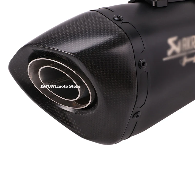 300 мм Длина Akrapovic Универсальный мото rcycle выхлопной escape moto глушитель из углеродного волокна с DB Killer для CBR1000 R6 Z900 GSX750R