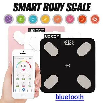 

Bluetooth Health Scale With APP Smart Human Weight Scale Body Composition Analyzer LED Digital USB Charge Sopport Android IOS