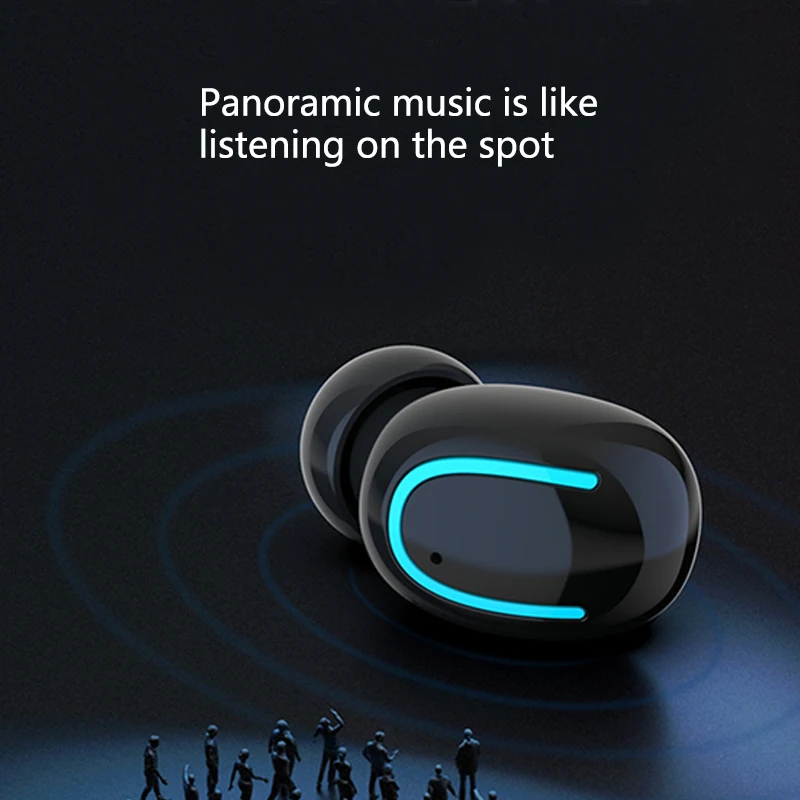 TWS беспроводные наушники Bluetooth 5,0 гарнитура с шумоподавлением HD стерео мини-наушники с длительным временем ожидания с зарядным устройством 2600 мАч