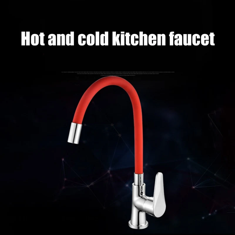 

Multicolor Copper Universal Cold And Hot Water Faucet 360 Degrees Rotating Single Hole Kitchen Faucet 360 degrees rotatabl