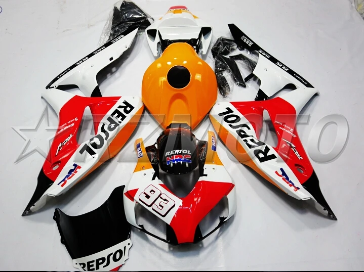 

Top Injection mold New ABS Full Fairing Kit Fit For Honda CBR1000RR 06 07 2006 2007 1000RR Fairings set Repsol 93