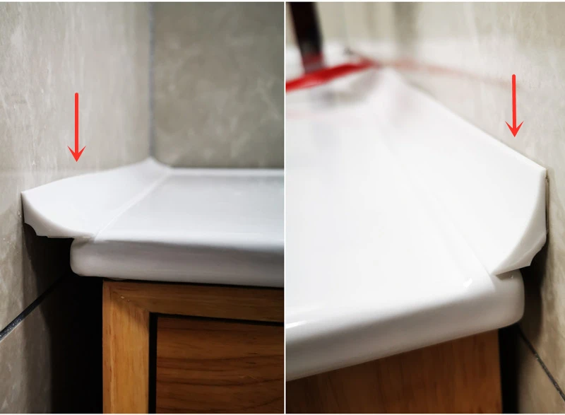 3M Silicone Water Stopper Strip Bendable Kitchen Countertop Retaining Bathroom shower dam Flood Barrier Dry and Wet Separation