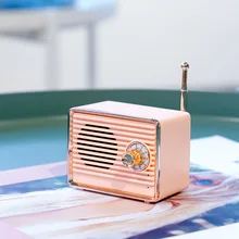 Mini altavoz de Comunicación Inalámbrico Retro con forma de Radio PUO88