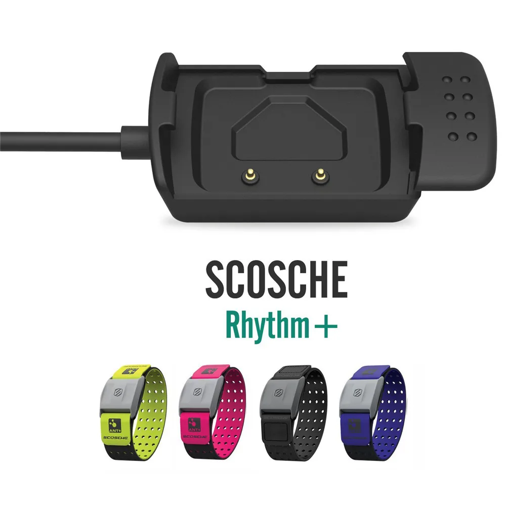 

Potable USB Smart Bracelet Charger Cradle for Scosche Rhythm+ Heart Rate Monitor Watch Replacement Fast Charging Dock