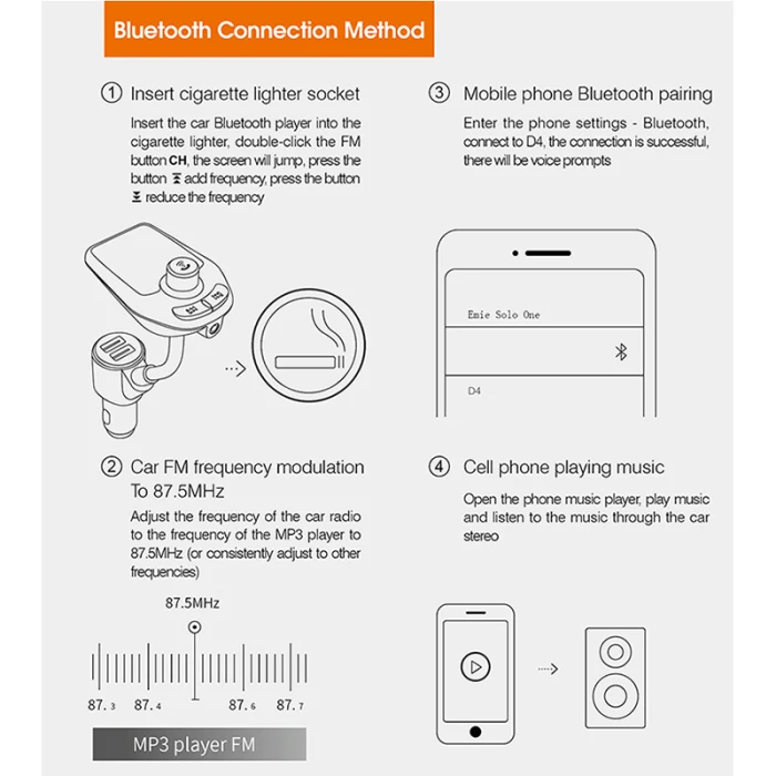 Беспроводной Bluetooth fm-передатчик MP3 радио адаптер автомобильный комплект USB зарядное устройство Suppor tf-карта VDX99