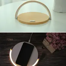 Беспроводной 10 Вт Быстрое зарядное устройство Настольная лампа Ночной светильник держатель для телефона Подставка для huawei xiaomi Apple мобильный телефон