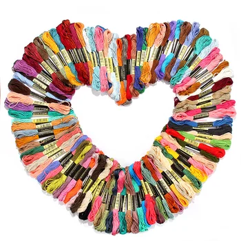 

New 50 / 100 PCSDIY Jewelry Accessories Cross Stitch Cotton Thread Embroidery Thread Sewing Process Random Color Woven Bracelet