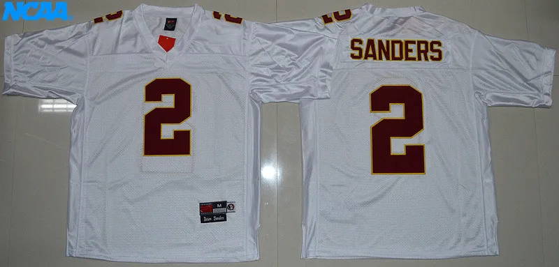Новое поступление, высокое качество, Deion Sanders#2, футболка, спортивные майки, S-XXXL
