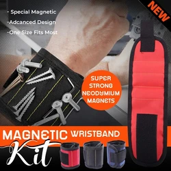 Sac à outils Portable pour vis, outil magnétique puissant, sac pour vis, écrou, boulon, perceuse, Kit de réparation, organisateur stockage Dropshipping 
