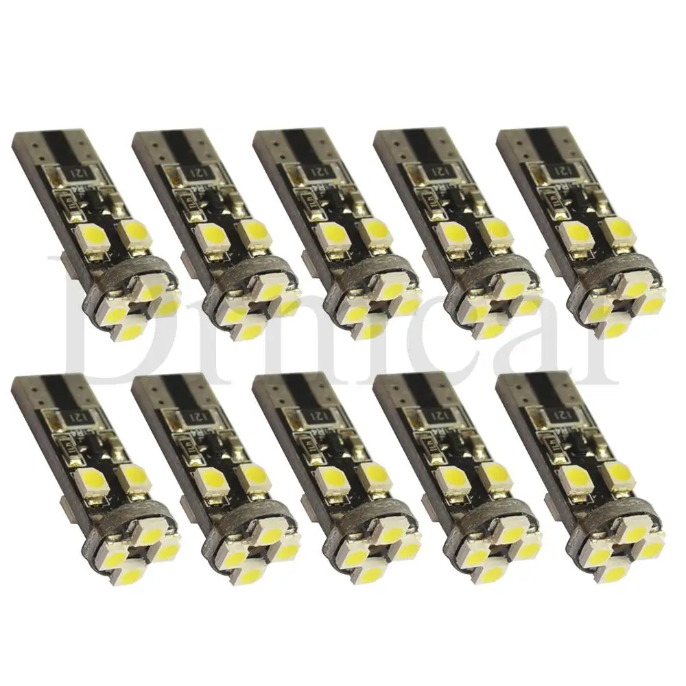 10X автомобильный Led Canbus ксенон белый T10 194 W5W 3528 8 Smd без ошибок внутренний светильник для чтения задний фонарь запасной светильник парковочный светильник