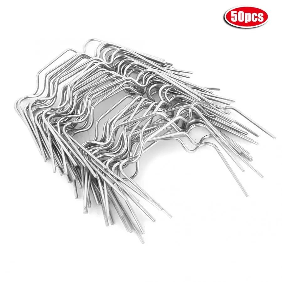 50Pcs Stainless Steel Glazing Clips Thick Greenhouse Glazing Clips Tool "W" Spring Buckle Equipment