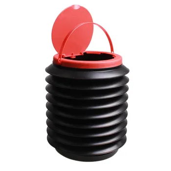 

4 L Capacity Trash Can Outdoor Portable Foldable Plastic Multi-functional Bucket For Car Home And So On