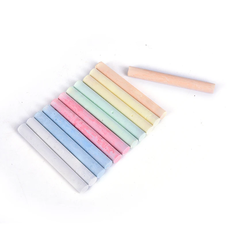 Chalk Pens 12 Pcs Dustless Chalk Pen Drawing Chalks For Blackboard 6 Colors Stationary Office School Supplies Accessories