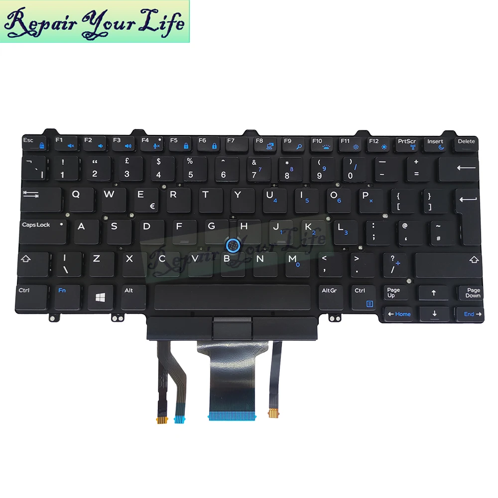brasil teclado retroiluminado para dell latitude computador portátil teclados backlight