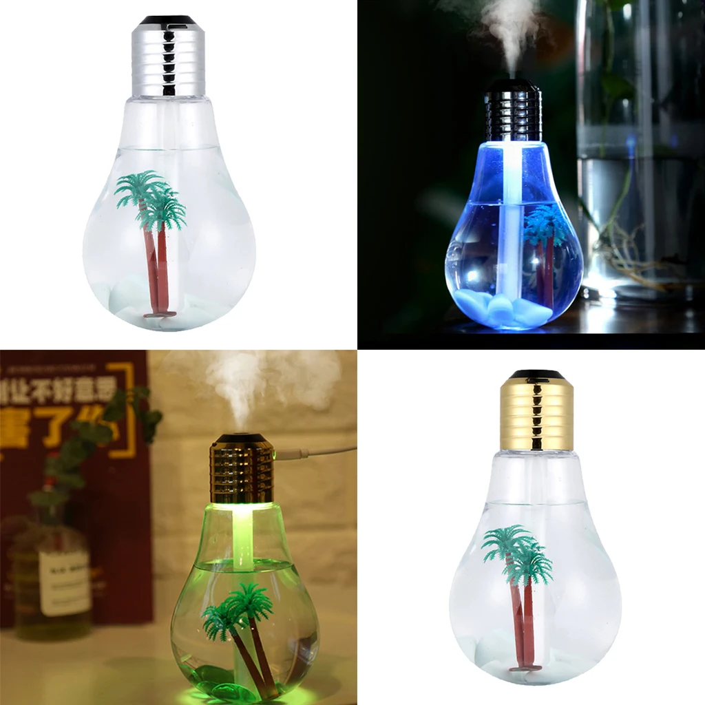 Car Home LED Lamp Air Ultrasonic Humidifier Essential Oil Diffuser Atomizer Air Freshener Mist Maker with LED Night light