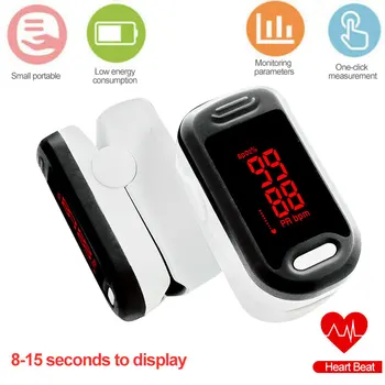 

Fingertip Pulse Oximeter Finger Clip Dedo Oximeter Medical Pulse Oximeter Blood Oxygen Heart Rate Saturation Meter Health Care