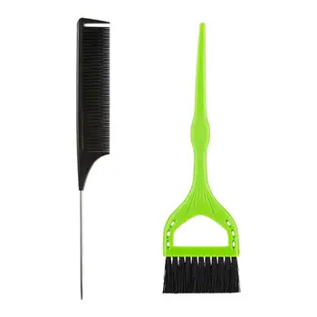 

2pcs In 1 Set Hair Coloring Brush Comb Sets Hair Coloring Tool Dye Cream Brushes Professional Barber Hair Combs Hair Color Brush