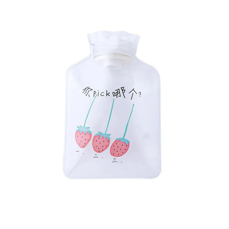 Strawberry 2000 мл крышка вязаная морозостойкая моющаяся Съемная большая Защитная сохраняющая тепло грелка безопасная Взрывозащищенная теплая - Цвет: Strawberry