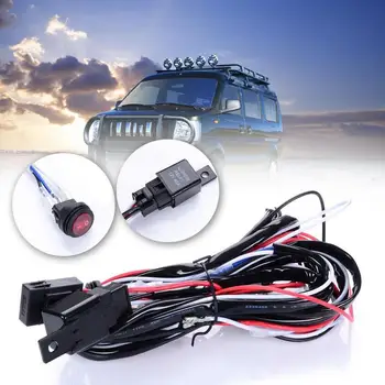 

DC12V-24V LED Work Light Bar Laser Rocker Switch Wiring Harness Kit 40A Relay Fuse Set For Cars Truck Motorcycle Dropshipping