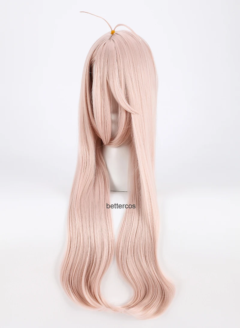 Супер DanganRonpa V3 Miu ирума Косплэй парик 80 см длинный розовый термостойкие