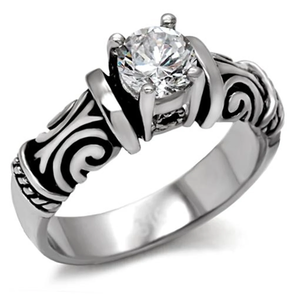 316L Titanium steel ring for women (1)