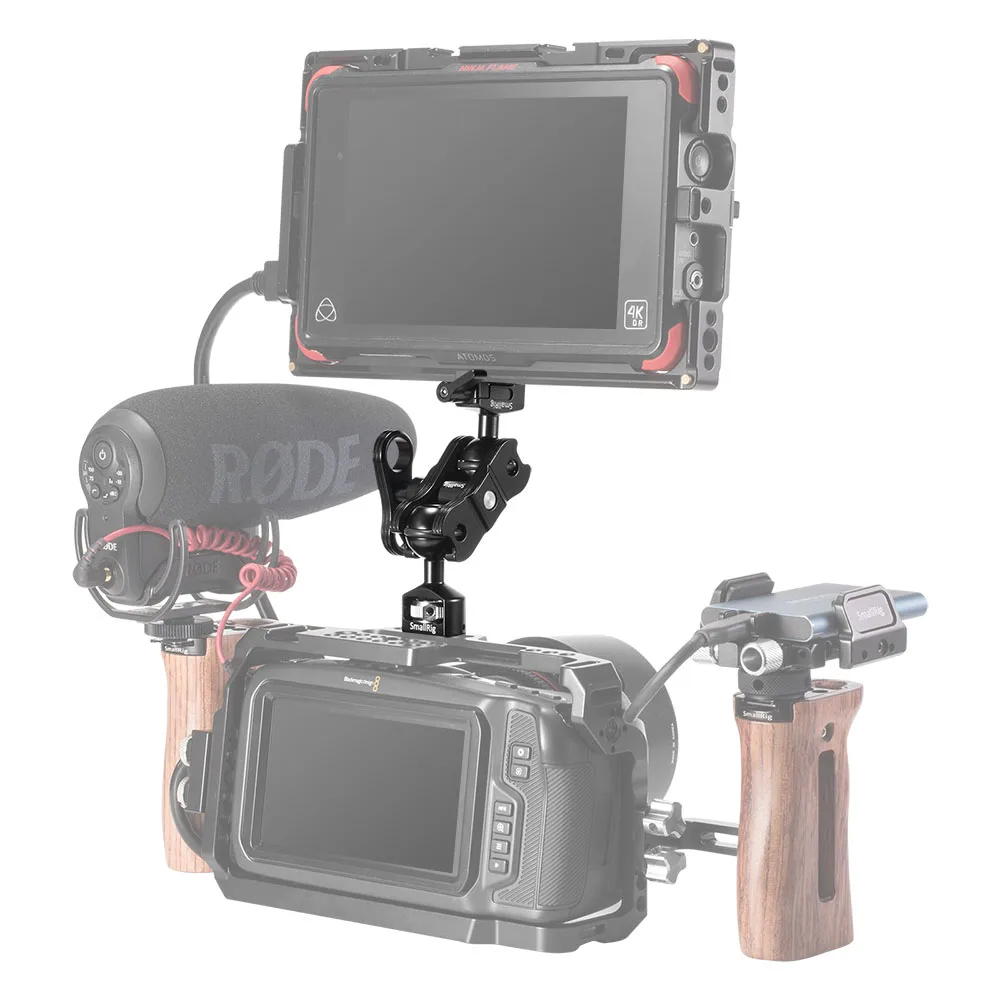 Камера SmallRig с быстросъемным монитором Magic Arm двойными шариковыми головками