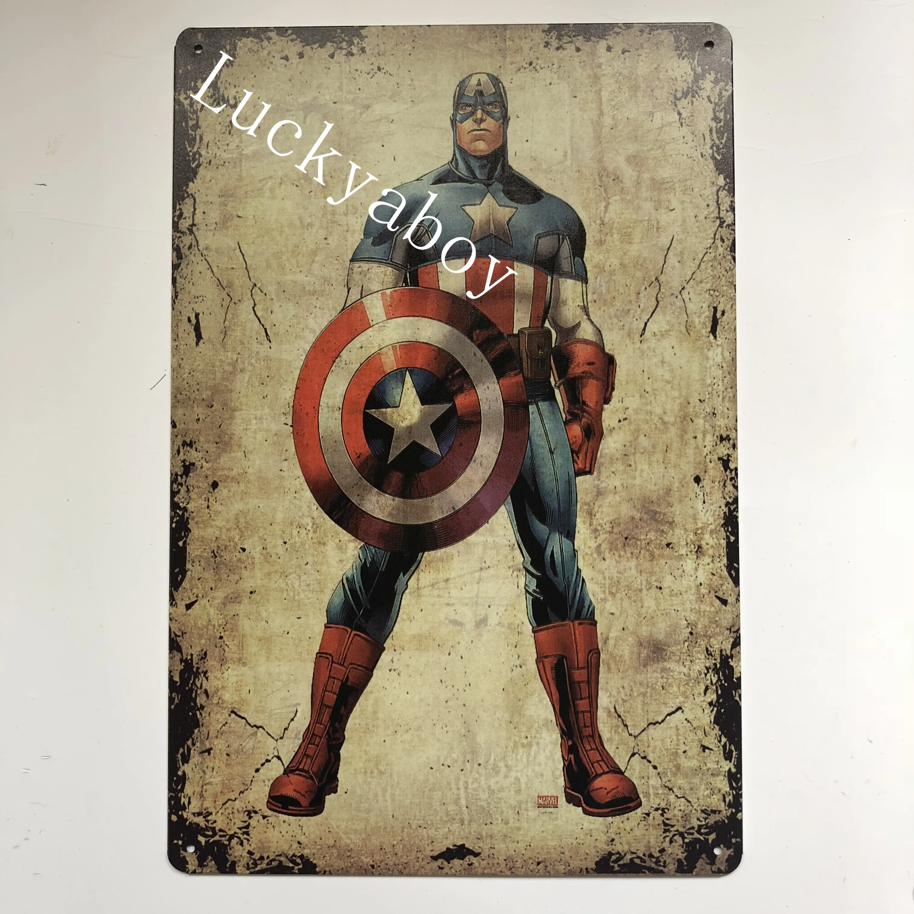 [Luckyaboy] винтажная металлическая жестяная вывеска настенная живопись плакат винтажная вывеска Бар Кафе Гараж Декор