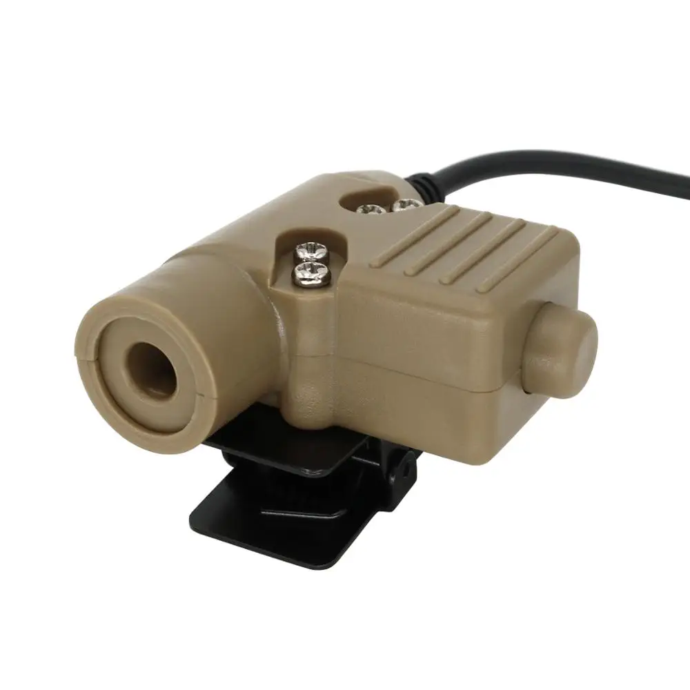 U94 PTT Tactical headset Accessories Military Adapter Plug Push to Talk for Kenwood 2 pin ptt DE