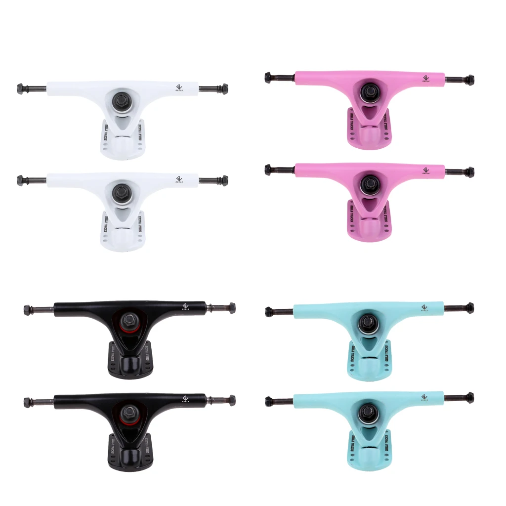 2pcs 7.25''/184mm Universal Replacement Durable Aluminum Alloy Longboard Trucks Set Skateboard Parts