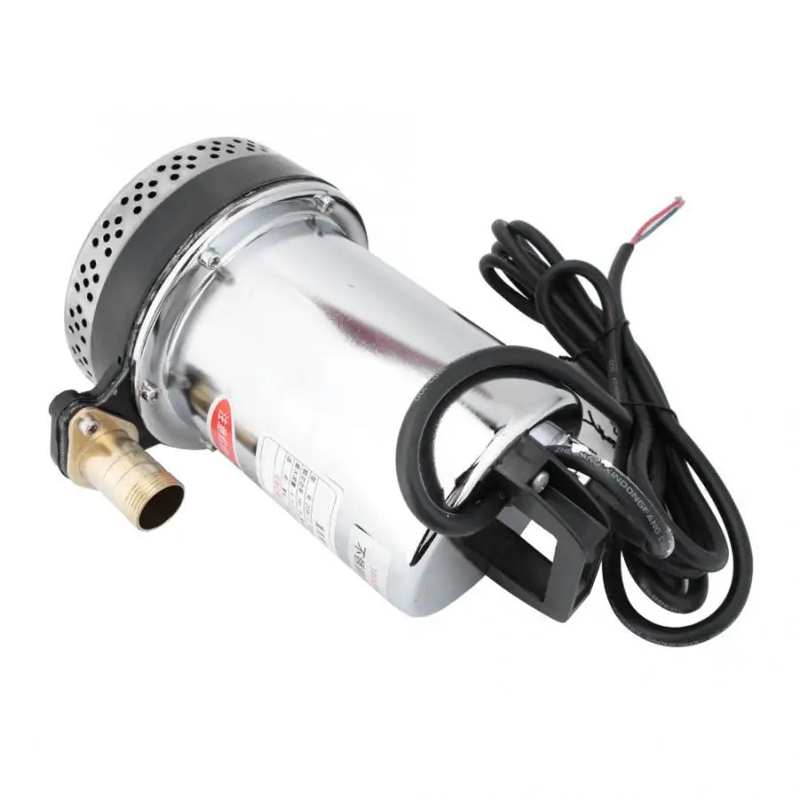Сталь DC 12V высокий подъем погружной водяной насос сталь(1 ''12V-180W-11m/2,5 m линия