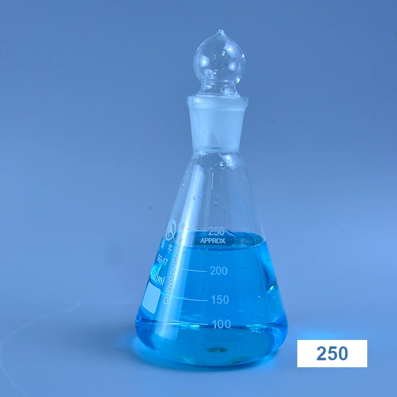 50-2000ml Glass conical flask with cap 24/29 joint Glass Erlenmeyer Flask for laboratory triangle flask Boro 3.3 glass lab glass supplies,lab volumetric flask