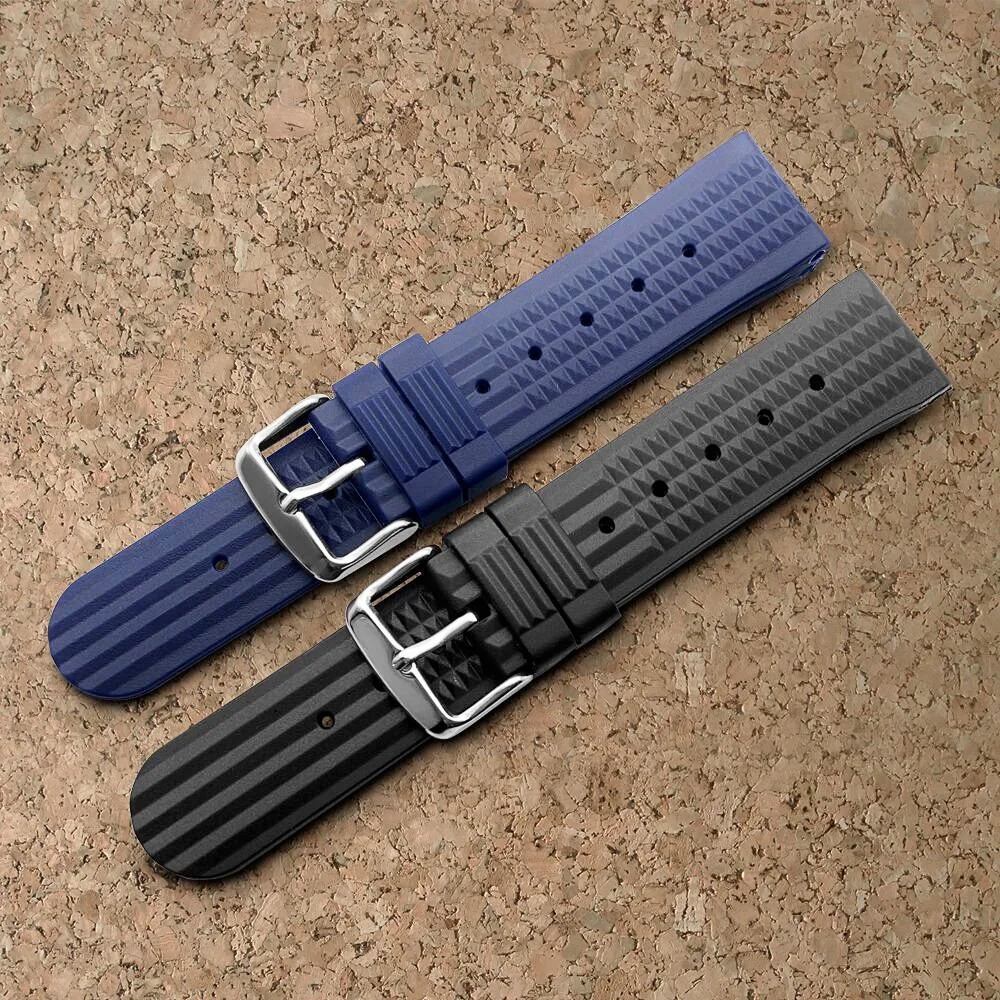 Ремешок силиконовый для наручных часов водонепроницаемый резиновый браслет