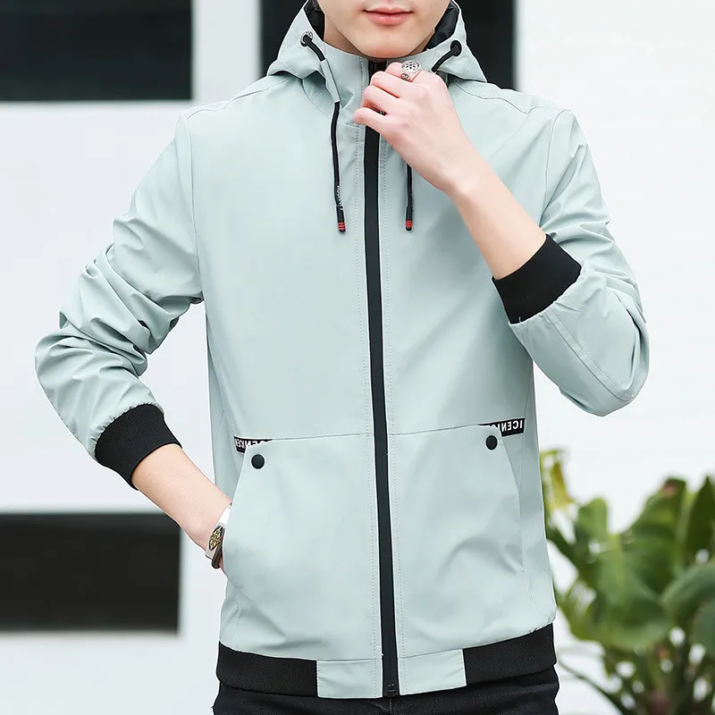 

Black Bomber Jacket Men Hooded Casual Slim Mens Jackets And Coats Veste Homme Male Coat Chaquetas Hombre 2020 FYY570
