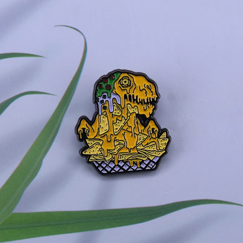 Feast Animals Nachosaurus T-Rex Smalto Pin-Il Periodo Di Crostacei Sta Per Iniziare!