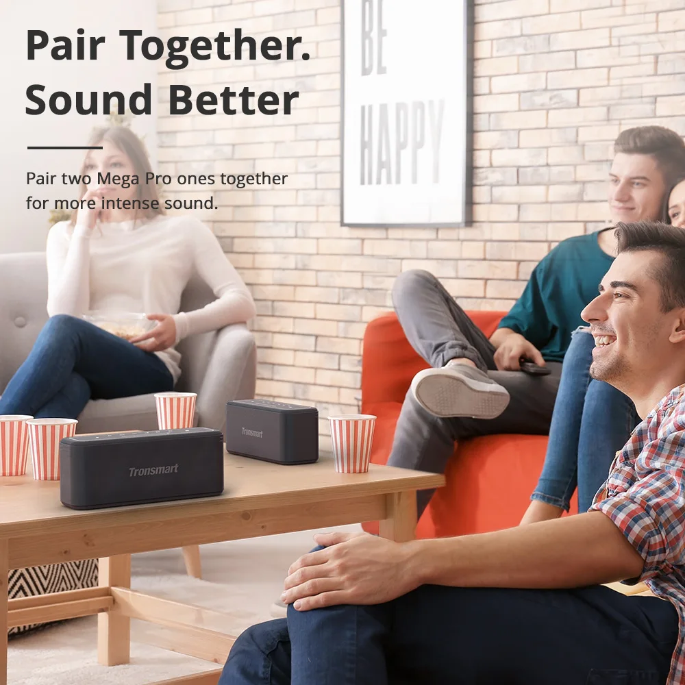 US $89.99 Tronsmart Mega Pro Bluetooth Speaker 60W Portable Speaker Enhanced Bass Column with NFC, IPX5 Waterproof, Voice Assistant